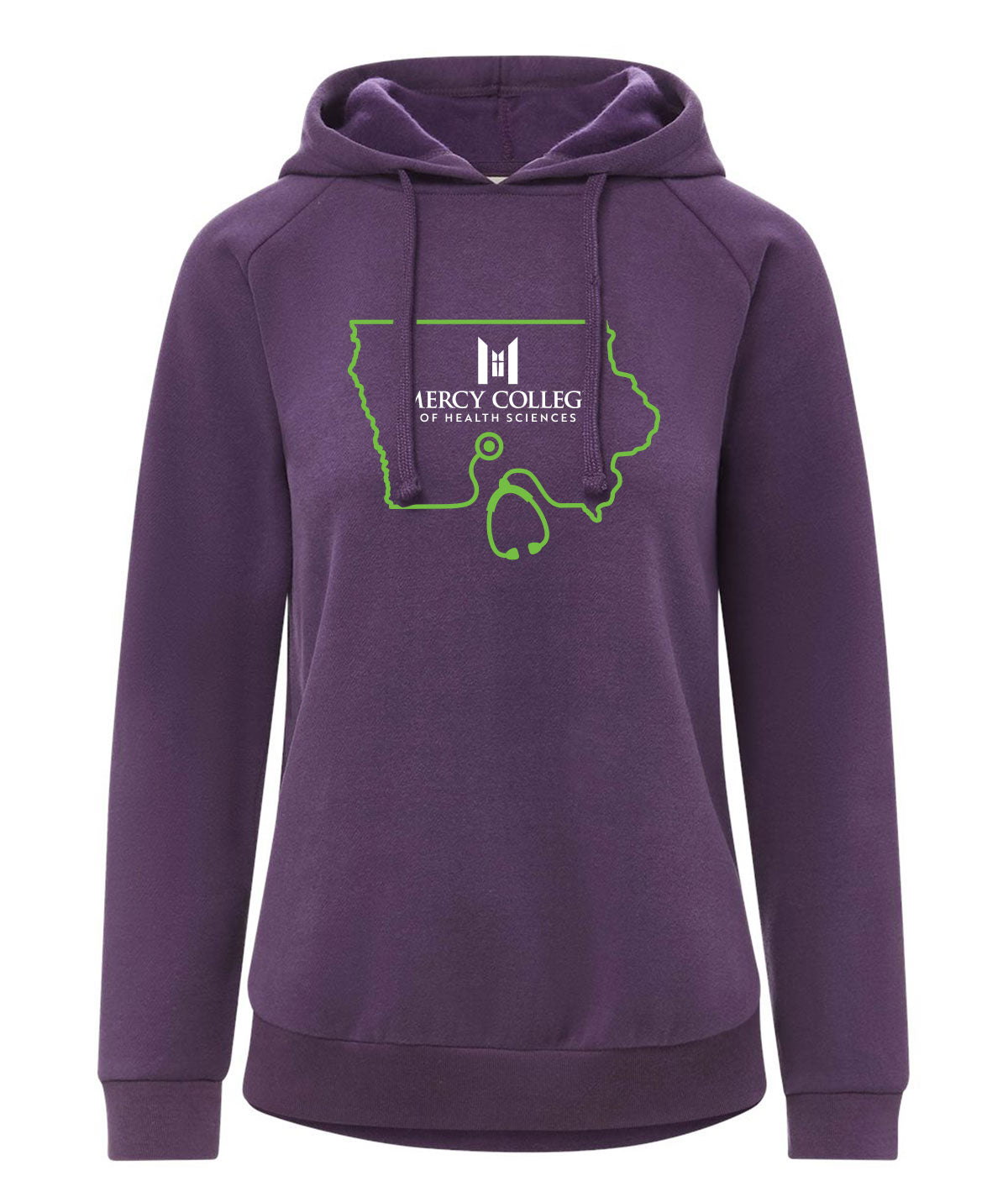 Mercy College Womens Customizable Hooded Sweatshirt