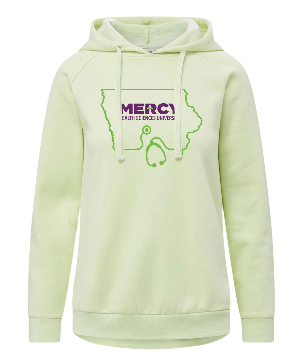 Mercy Health Sciences University Womens Customizable Hooded Sweatshirt