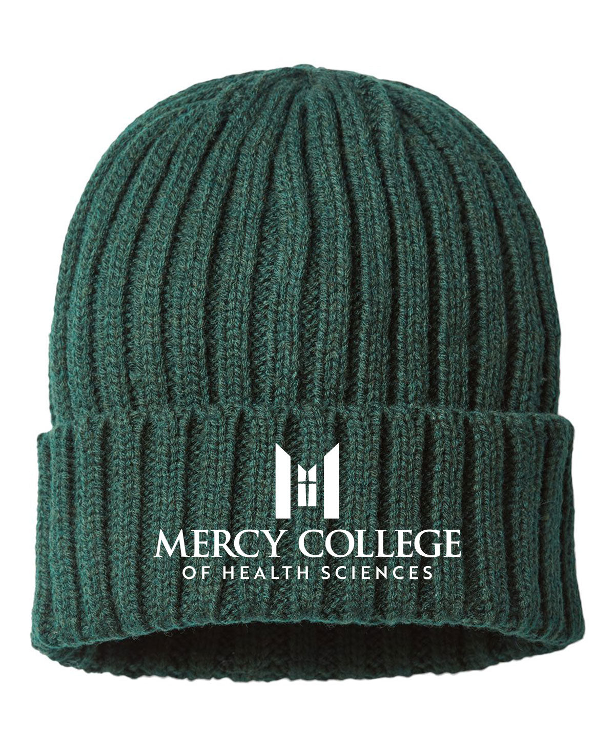 Mercy College Cable Knit Beanie