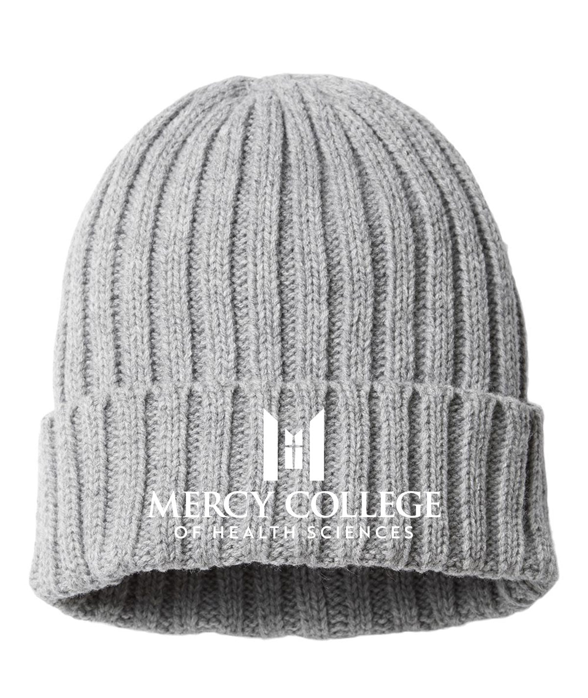 Mercy College Cable Knit Beanie