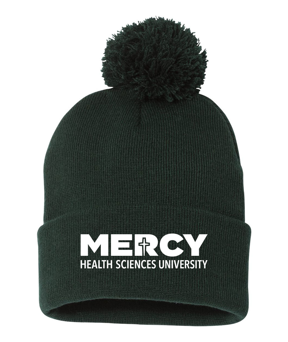 Mercy Health Sciences University Sportman Pom Beanie